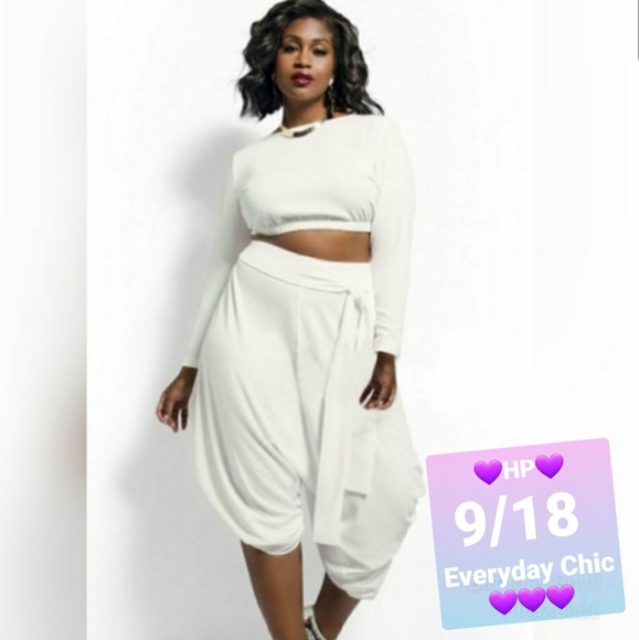 Cropped Convertible Set - Plus Size - Picture 2 of 3